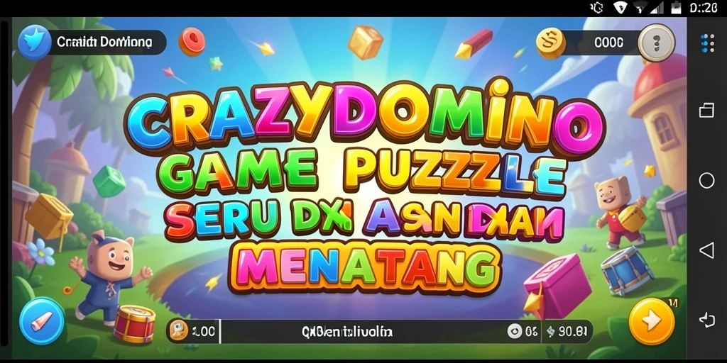 Tampilan gameplay <strong>CRAZYDOMINO</strong> yang menantang dan seru.