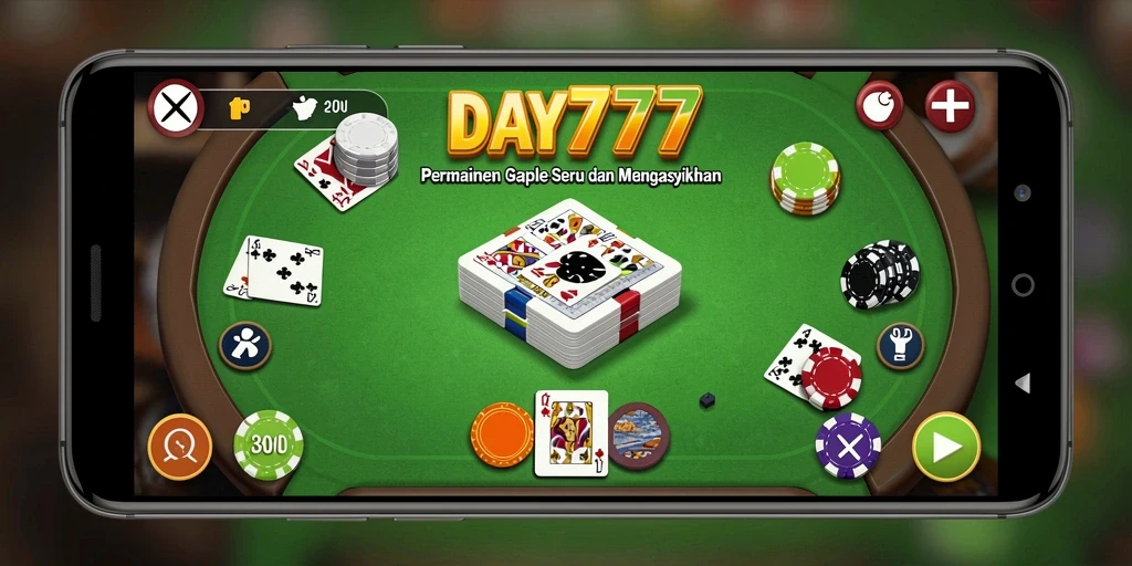 Tampilan gameplay seru Gaple di DAY777.
