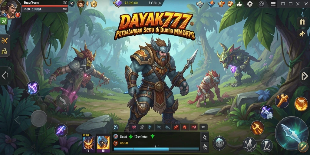 Gameplay epik DAYAK777 menampilkan pertarungan di dunia yang luas.