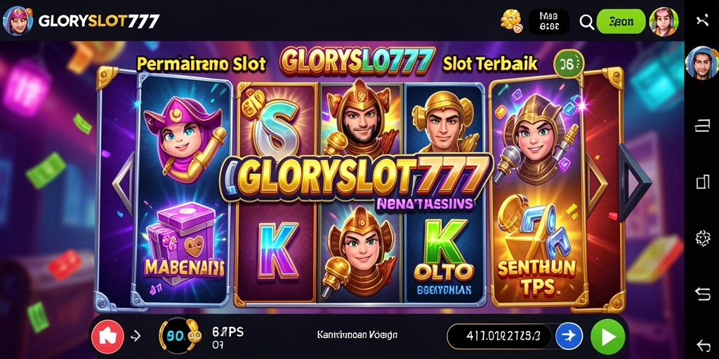 Tampilan menarik gameplay GLORYSLOT777 dengan mekanisme slot dan TPS.