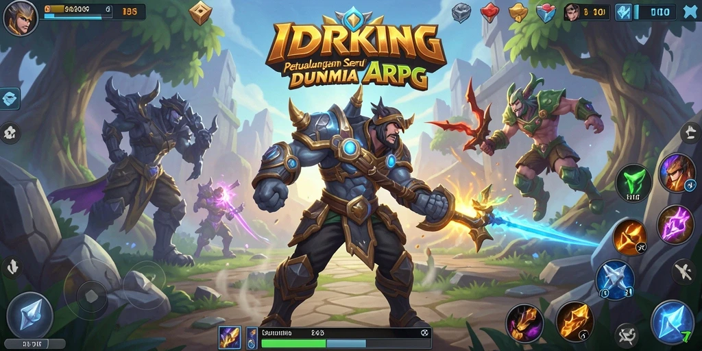 Tampilan gameplay menarik dari IDRKING dalam aksi ARPG.