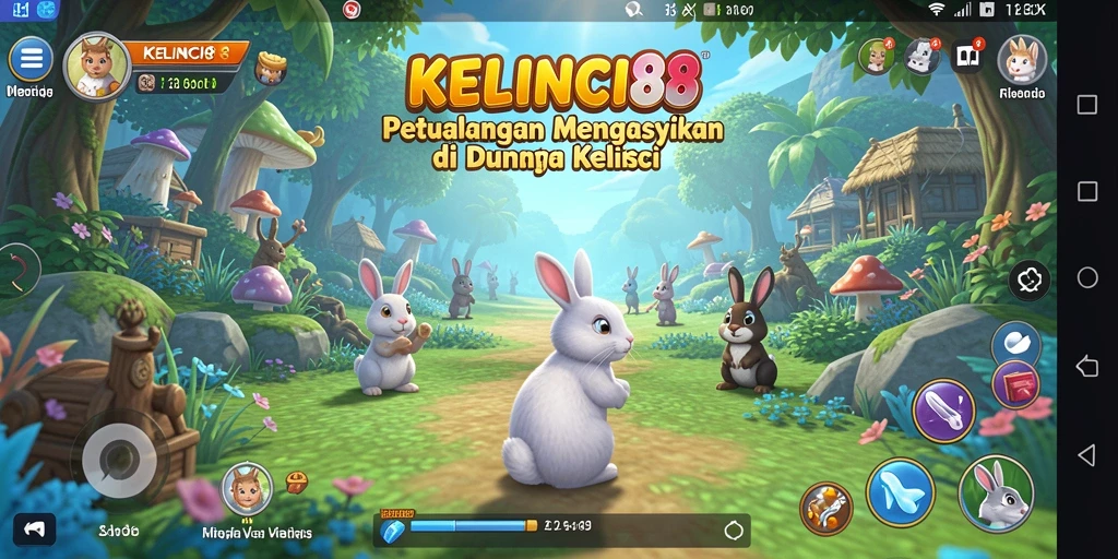 Gameplay menarik di dunia petualangan kelinci.
