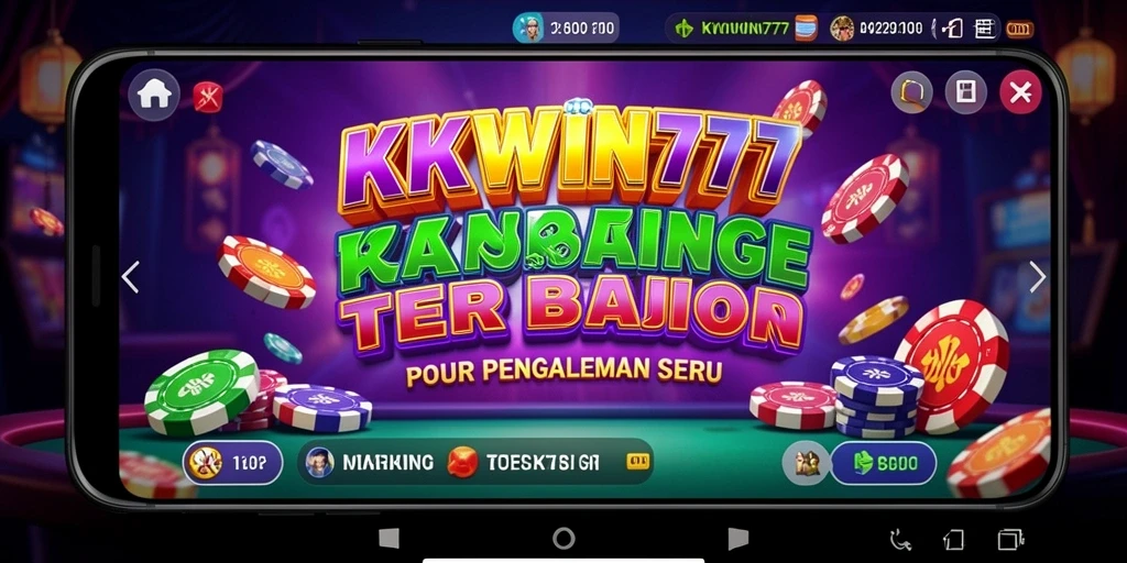 Tampilan gameplay KKWIN777 yang seru dan menarik di aplikasi Kasino.