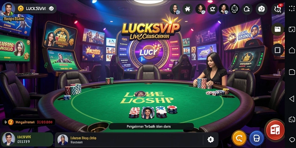 Tampilan gameplay LUCKSVIP yang menarik dan interaktif dalam Live Casino.