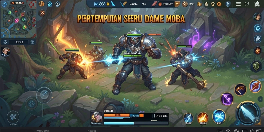 Tampilan gameplay seru dalam NX888 yang memukau.
