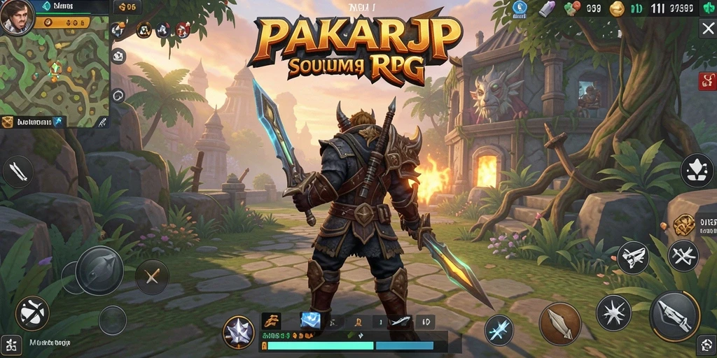 Tampilan gameplay RPG PAKARJP yang mendebarkan dan menakjubkan.
