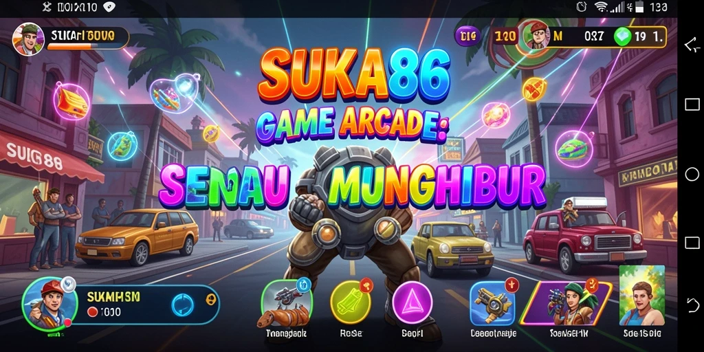 Screenshot utama SUKA86 menampilkan gameplay seru dan menantang.