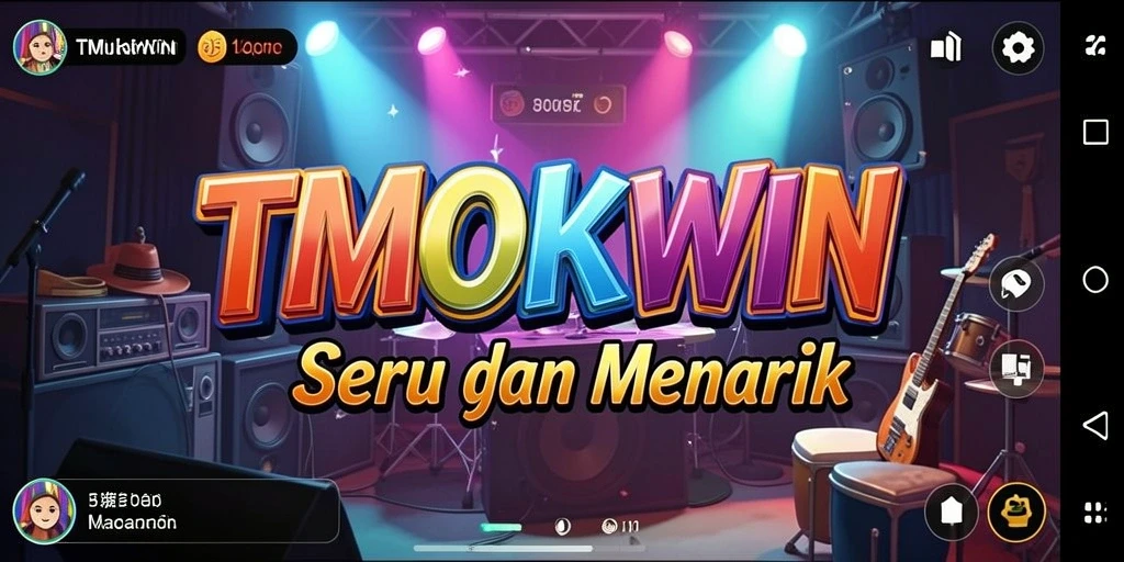 Tampilan gameplay menampilkan keseruan bermain musik di TMOKWIN.