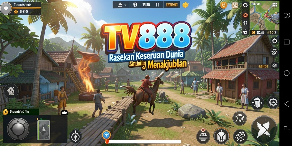 Tangkapan layar menampilkan gameplay menarik dari TV888 yang penuh aksi.